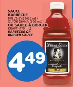 Marches Tradition BULL'S-EYE (425 mL) OR DIANA (500 mL) KRAFT (475 mL) BARBECUE OR BURGER SAUCE offer