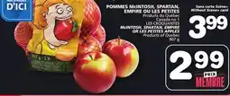 Marches Tradition McINTOSH, SPARTAN, EMPIRE OR LES PETITES APPLES offer