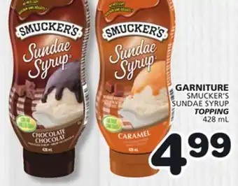 Marches Tradition SMUCKER'S SUNDAE SYRUP offer