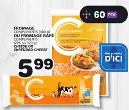Marches Tradition COMPLIMENTS CHEESE OR SHREDDED CHEESE offer