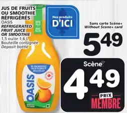 Marches Tradition OASIS REFRIGERATED FRUIT JUICE OR SMOOTHIE offer