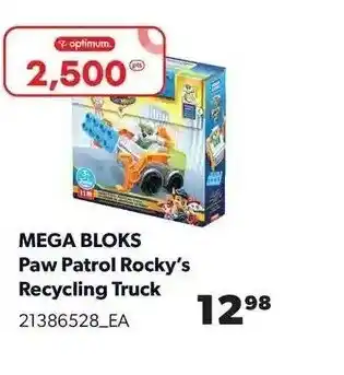 Real Canadian Superstore MEGA BLOKS paw patrol rocky's recycling truck offer