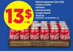 Maxi BOISSONS GAZEUSES COCA-COLA | SOFT DRINKS, 24x355 mL offer