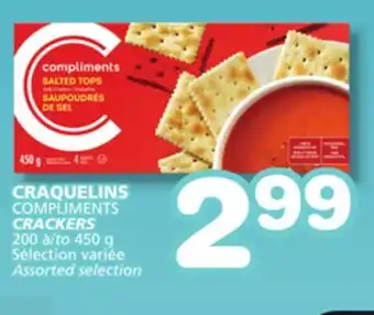 Marches Tradition COMPLIMENTS CRACKERS offer