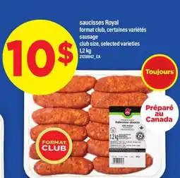 Maxi SAUCISSES ROYAL | SAUSAGE, 1,2 kg offer