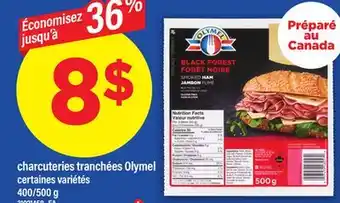 Maxi CHARCUTERIES TRANCHÉES OLYMEL, 400/500 G offer