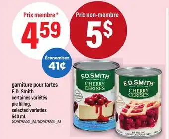 Maxi GARNITURE POUR TARTES E.D. SMITH | PIE FILLING, 540 ML offer