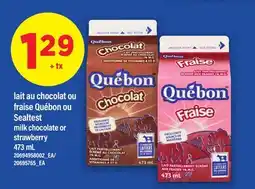 Maxi LAIT AU CHOCOLAT OU FRAISE QUÉBON OU SEALTEST | MILK CHOCOLATE OR STRAWBERRY, 473 ML offer