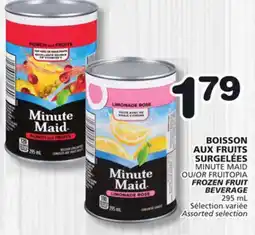 Marches Tradition MINUTE MAID OR FRUITOPIA FROZEN FRUIT BEVERAGE offer