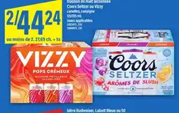Maxi BOISSON DE MALT ALCOOLISÉE COORS SELTZER OU VIZZY, 12X355 ML offer