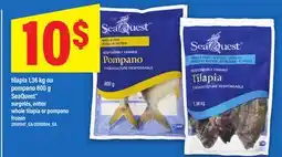 Maxi TILAPIA 1, 36 KG OU POMPANO 800 G SEAQUEST SURGELÉS, ENTIER | WHOLE TILAPIA OR POMPANO offer
