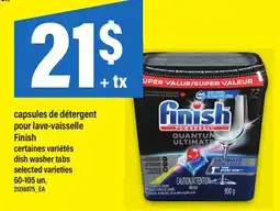 Maxi CAPSULES DE DÉTERGENT POUR LAVE-VAISSELLE FINISH | DISH WASHER TABS, 60-105 UN offer
