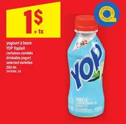 Maxi YOGOURT À BOIRE YOP YOPLAIT | DRINKABLE YOGURT, 200 ML offer