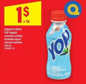 Maxi YOGOURT À BOIRE YOP YOPLAIT | DRINKABLE YOGURT, 200 ML offer