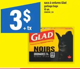 Maxi SACS À ORDURES GLAD | GARBAGE BAGS, 10 un offer
