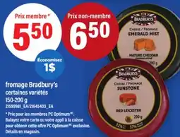Maxi FROMAGE BRADBURY'S, 150-200 G offer
