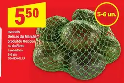 Maxi AVOCATS DÉLICES DU MARCHÉ | AVOCADOES, 5-6 UN offer