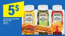 Maxi TRIO POUR PIQUE-NIQUE HEINZ | PICNIC TRIO PACK, 3x375 mL offer
