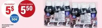 Maxi LAIT AU CHOCOLAT 1% NATREL | 1% CHOCOLATE MILK, 6X200 ML offer
