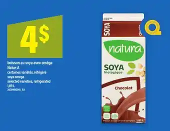 Maxi BOISSON AU SOYA AVEC OMÉGA NATUR-A | SOYA OMEGA, 1,89 L offer