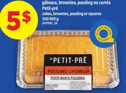 Maxi GÂTEAUX, BROWNIES, POUDING OU CARRÉS PETIT-PRÉ | CAKES, BROWNIES, POUDING OR SQUARES, 350/400 g offer