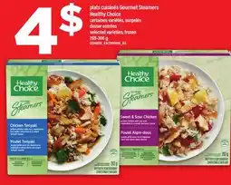 Maxi PLATS CUISINÉS GOURMET STEAMERS HEALTHY CHOICE offer