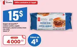 Maxi BURGERS DE BOEUF PC | BEEF BURGERS, 1,02-1,36 KG offer