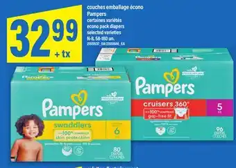 Maxi COUCHES EMBALLAGE ÉCONO PAMPERS | ECONO PACK DIAPERS, N-8, 58-180 UN offer