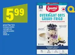 Maxi GRUAU-FRIGO YUMI | OVERNIGHT OATS, 5x50 g offer