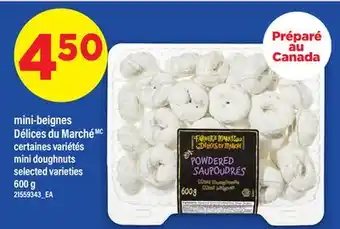 Maxi MINI-BEIGNES DÉLICES DU MARCHÉ | MINI DOUGHNUTS , 600 G offer