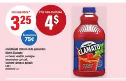Maxi COCKTAIL DE TOMATE ET DE PALOURDES MOTT'S CLAMATO | TOMATO CLAM COCKTAIL, 1,89 L offer