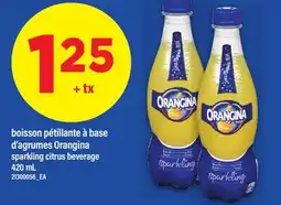 Maxi BOISSON PÉTILLANTE À BASE D'AGRUMES ORANGINA | SPARKLING CITRUS BEVERAGE 420 ML offer