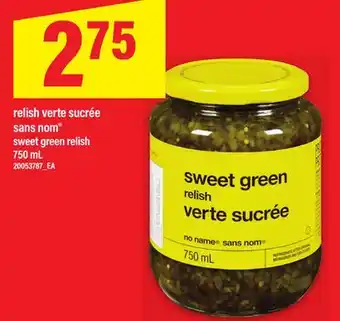 Maxi RELISH VERTE SUCRÉE SANS NOM | SWEET GREEN RELISH, 750 ML offer
