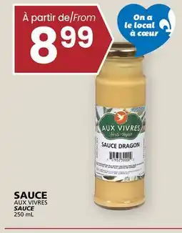 Rachelle-Bery Grocery AUX VIVRES SAUCE offer
