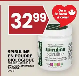 Rachelle-Bery Grocery PRAIRIE NATURALS ORGANIC SPIRULINA POWDER offer