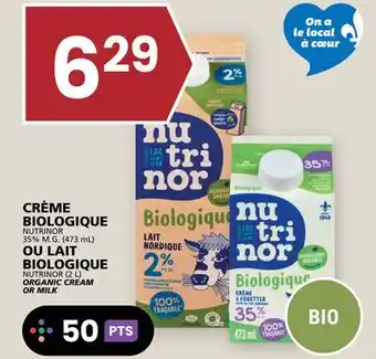 Rachelle-Bery Grocery NUTRINOR ORGANIC CREAM OR MILK offer