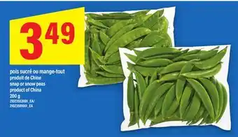 Maxi POIS SUCRÉ OU MANGE-TOUT, 200 G offer