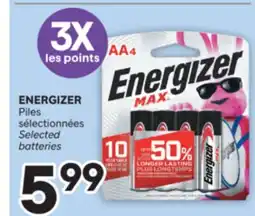 Brunet ENERGIZER Piles sélectionnées offer
