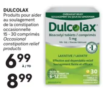 Brunet DULCOLAX Produits pour aider au soulagement de la constipation occasionnelle 15 - 30 comprimés offer