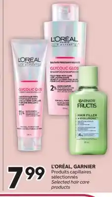 Brunet L'ORÉAL, GARNIER Produits capillaires sélectionnés offer