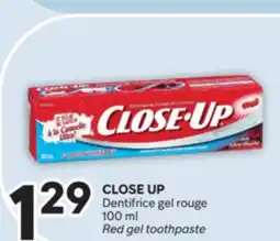 Brunet CLOSE UP Dentifrice gel rouge offer
