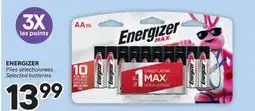 Brunet ENERGIZER Piles sélectionnées offer