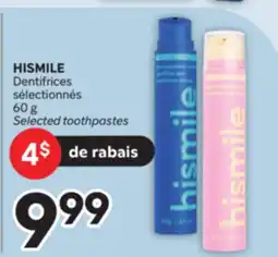 Brunet HISMILE Dentifrices sélectionnés offer