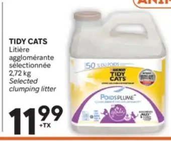 Brunet TIDY CATS Litière agglomérante sélectionnée offer