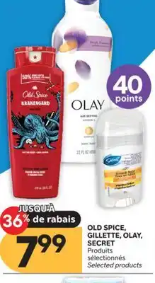 Brunet OLD SPICE, GILLETTE, OLAY, SECRET Produits sélectionnés offer