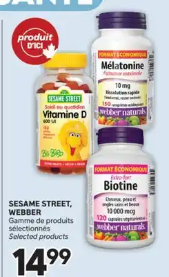 Brunet SESAME STREET, WEBBER Gamme de produits sélectionnés offer