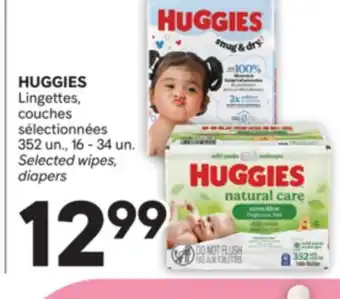 Brunet HUGGIES Lingettes, couches sélectionnées offer