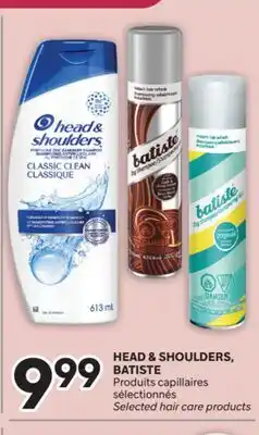 Brunet HEAD & SHOULDERS, BATISTE Produits capillaires sélectionnés offer