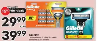 Brunet GILLETTE Lames de rasoir sélectionnées offer