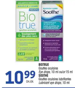 Uniprix BIOTRUE Gouttes oculaires/Eye drops, Gouttes oculaires lubrifiantes/Lubricant eye drops offer